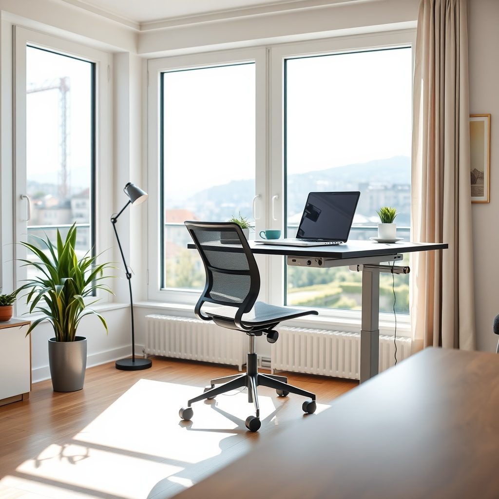 Ergonomic desk setup tutorial