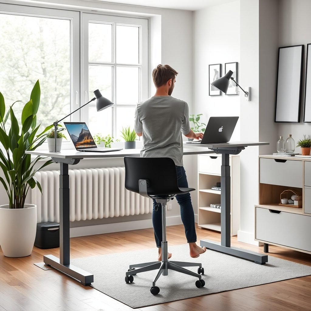 Ergonomic desk setup consultation
